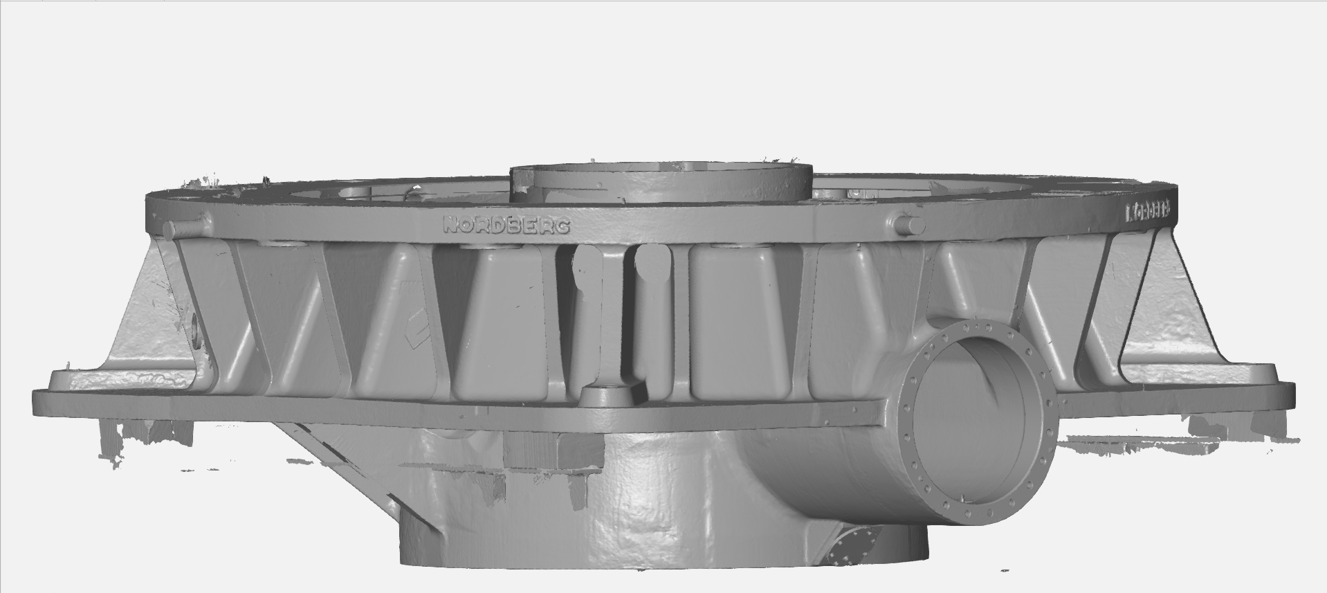 A picture of a scanned part using the MetraSCAN BLACK+™|Elite.